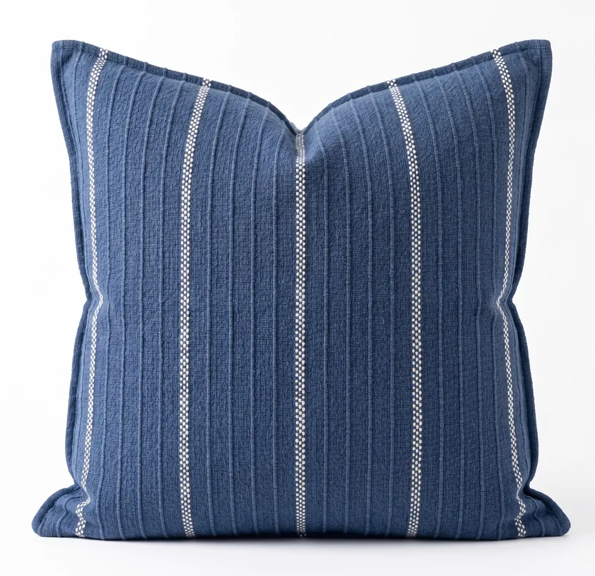 SanVia Stone Haven Indigo Snug decorative pillow, 20 × 20 in