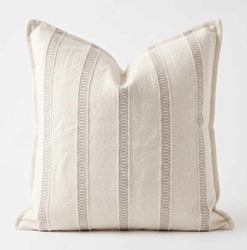 SanVia Stone Haven Grey Hearth decorative pillow, 20 × 20 in