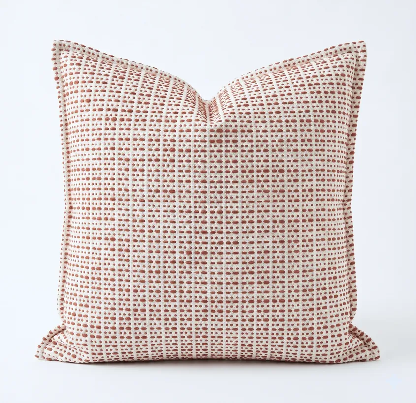 SanVia Rustic Terrain Rust Glow decorative pillow, 20 × 20 in