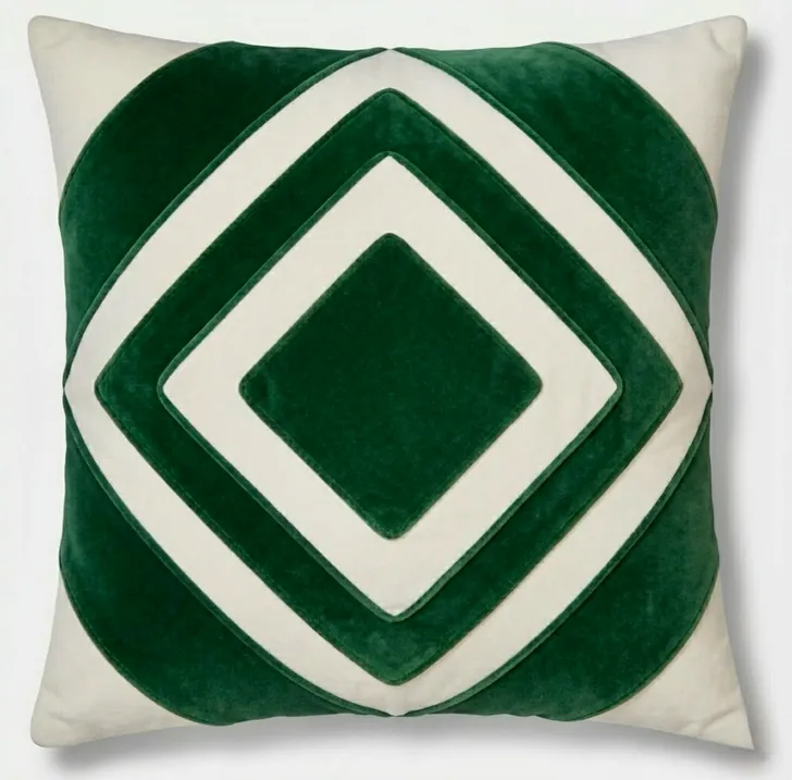 SanVia Eden Diamond decorative pillow, 20 × 20 in