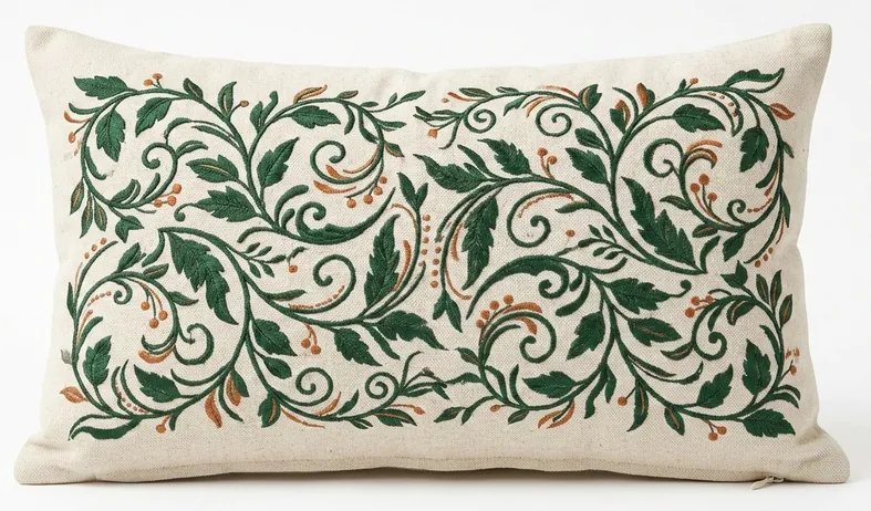 SanVia Eden Vine Lumbar decorative pillow, 12 × 20 in